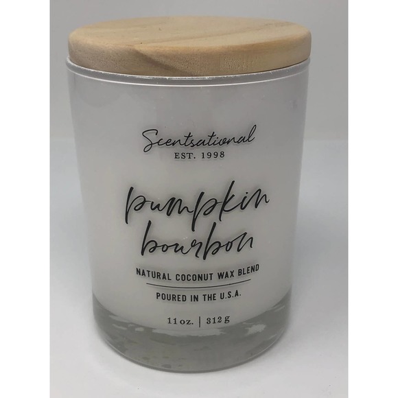 Scentsational Other - Scentsational Pumpkin Bourbon coconut blend wax candle, single wick 11oz